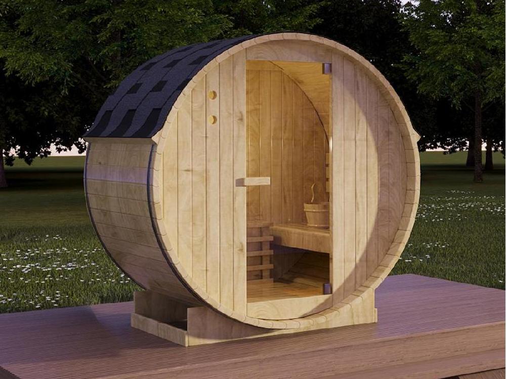 vente unique Sauna d'extérieur 2 places avec poêle 3 5KW - L185 x P120 x H190 cm - ISOKYRO