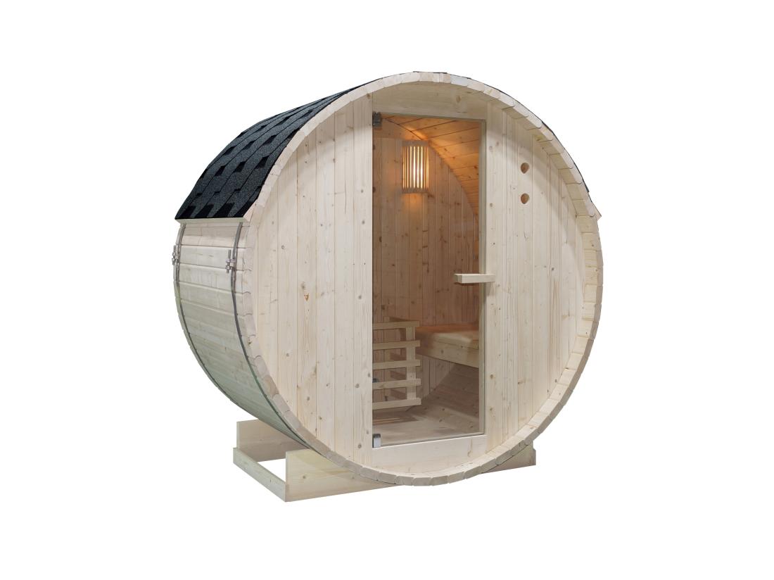 Vente Unique Sauna D'extérieur 2 Places - L185 X P120 X H190 Cm - ISOKYRO