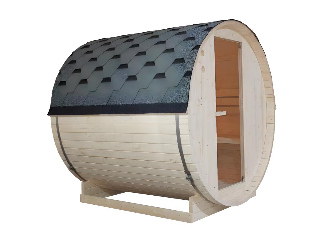 Vente Unique Sauna D'extérieur 4 Places - L185 X P180 X H190 Cm - ISOKYRO