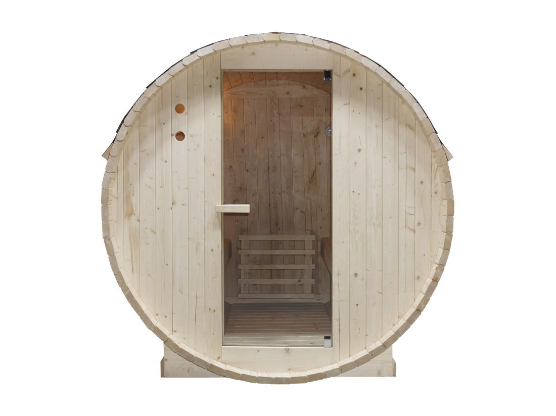 Vente Unique Sauna D'extérieur 4 Places - L185 X P180 X H190 Cm - ISOKYRO