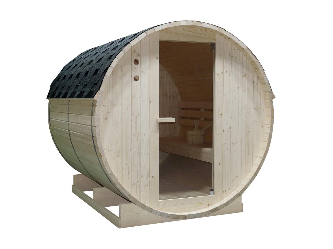 Vente Unique Sauna D'extérieur 6 Places - L185 X P220 X H190 Cm - ISOKYRO