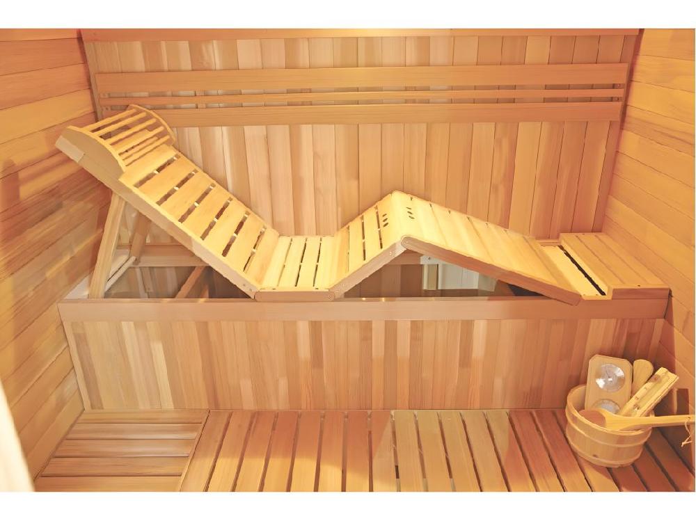 vente unique Sauna Gaïa Nova Holl's Vapeur 205x205x220 cm - 6 à 8 kW (non inclus) - Epicéa 6 places