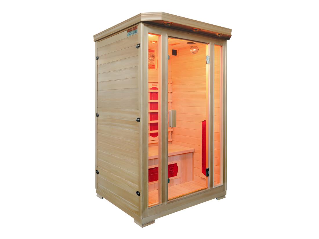 Vente Unique Sauna Infrarouge 2 Places Gamme Prestige OSLO II - L120*P105*H190cm - 1750W