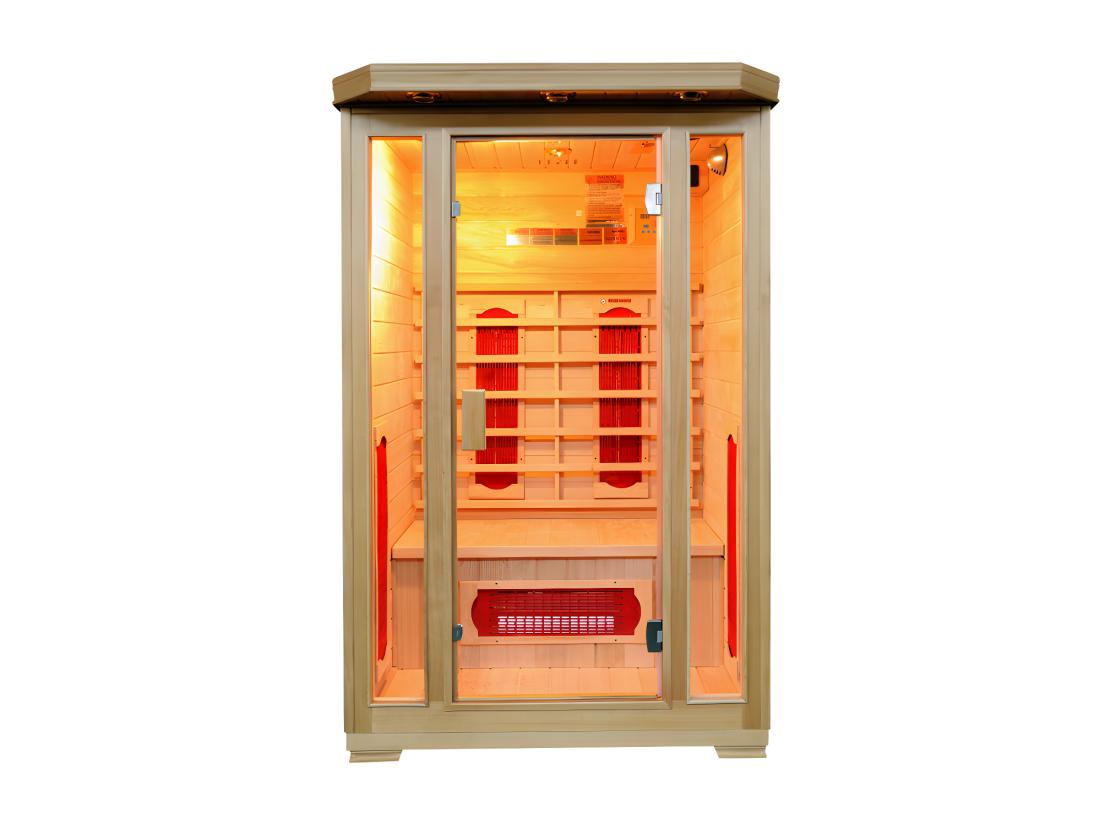 vente unique Sauna Infrarouge 2 places Gamme prestige OSLO II - L120*P105*H190cm - 1750W