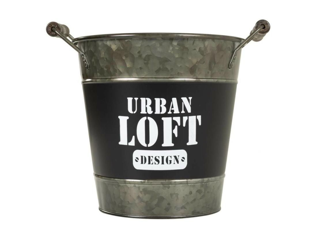 vente unique Seau à glace en métal argenté d23/25x23/28h