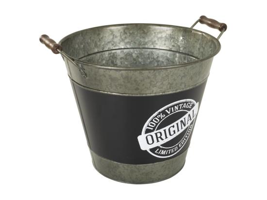 Vente Unique Seau à Glace En Métal Argenté D33/38x28/30h