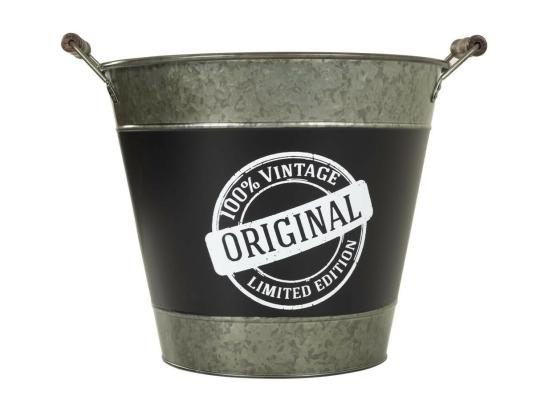 vente unique Seau à glace en métal argenté d33/38x28/30h