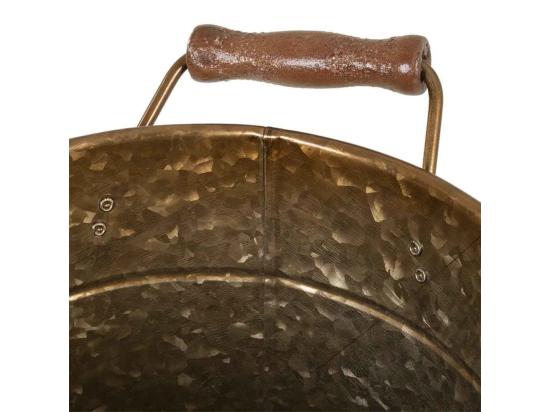 Vente Unique Seau à Glace En Métal Doré D23/25x23/28h