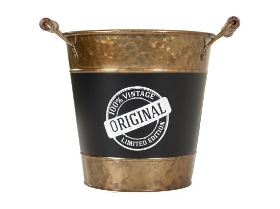 vente unique Seau à glace en métal doré d23/25x23/28h
