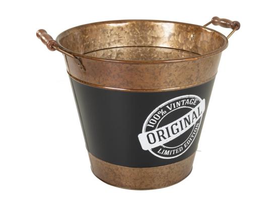 Vente Unique Seau à Glace En Métal Doré D33/38x28/30h