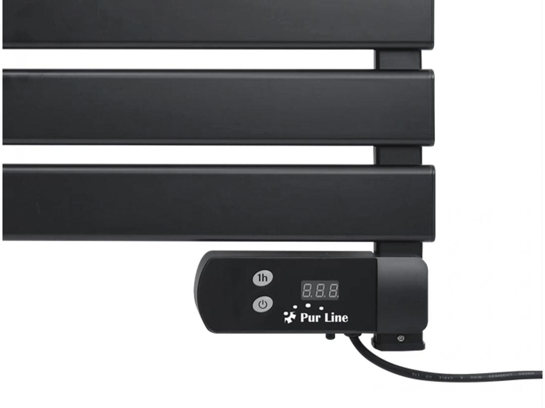 Vente Unique Sèche-serviettes électrique Compact Noir 100W
