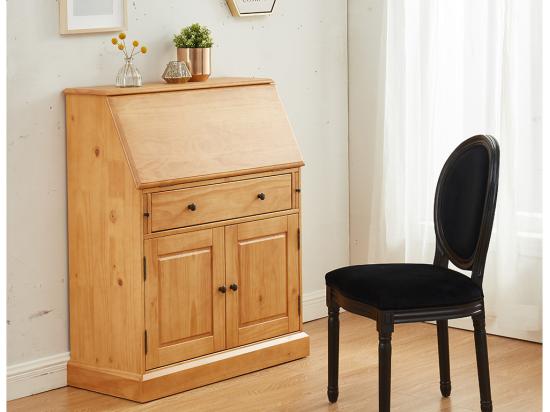 Vente Unique Secrétaire En Pin Et MDF - Coloris : Naturel Clair - CLEORE