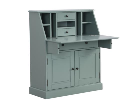 Vente Unique Secrétaire En Pin Et MDF - Coloris : Vert Amande - CLEORE