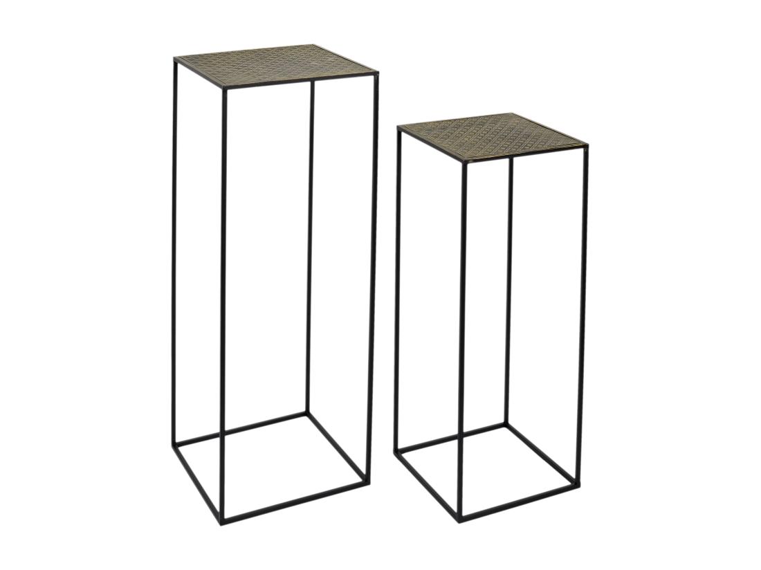 Vente Unique Sellette Gigogne Metal Martele Mirage X2