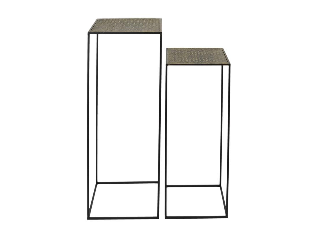Vente Unique Sellette Gigogne Metal Martele Mirage X2