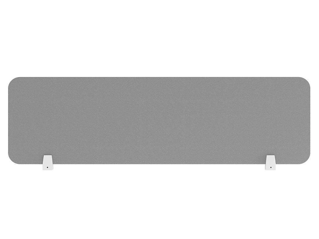 Vente Unique Séparateur De Bureau Professionnel - Tissu - Gris - L130 Cm - DOWNTOWN