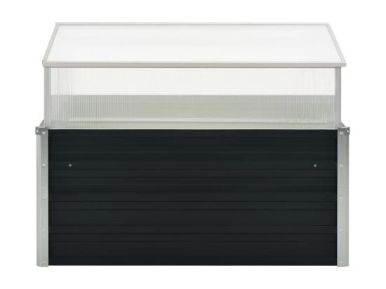 vente unique Serre Anthracite 100x100x77 cm Acier galvanisé