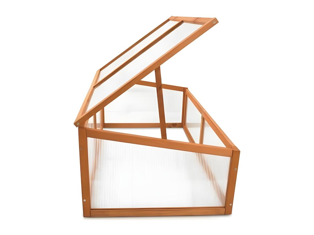 vente unique Serre en Bois Jardin Chassis de couche Herba 100 x 40 x 60 cm