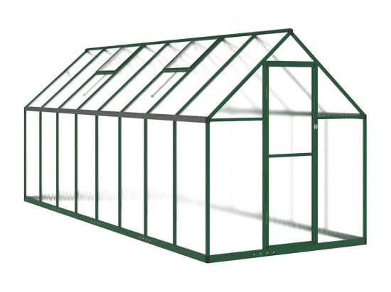 vente unique Serre tente abri plante aluminium 445 x 169 x 195 cm 02_0044506