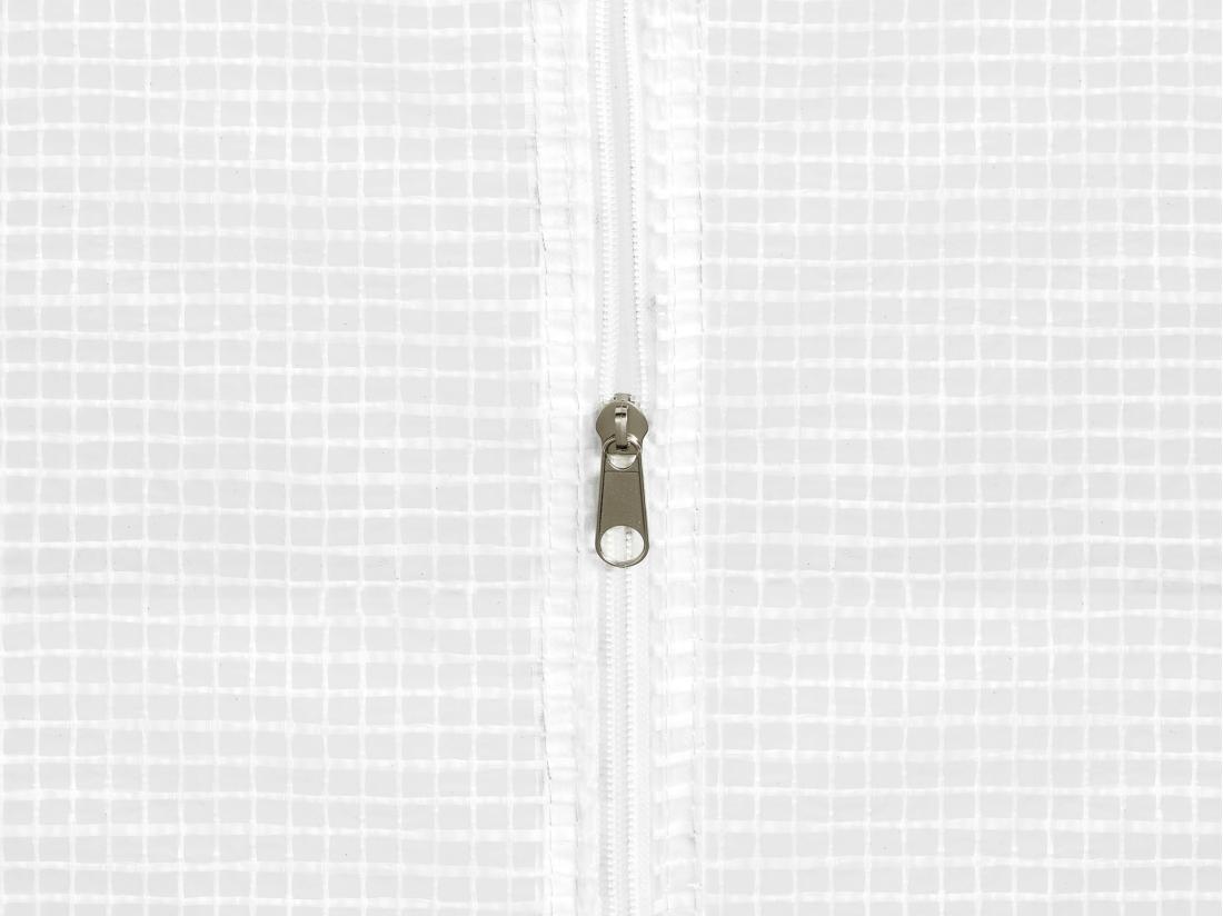 Vente Unique Serre Tunnel Avec Structure En Acier 12 M² - L300 X L400 X H200 Cm - Blanc - IPOMEA