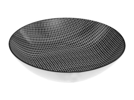 Vente Unique Service De Table 18 Pièces "Bohemia Square" 27cm Noir