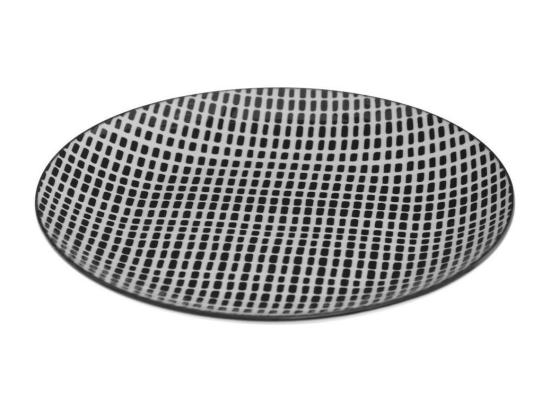 Vente Unique Service De Table 18 Pièces "Bohemia Square" 27cm Noir