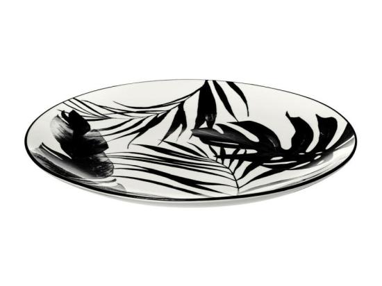 vente unique Service de Table 18 Pièces "Palme" 26cm Noir