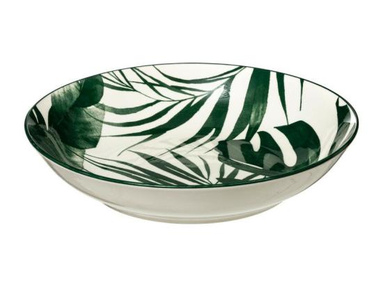 Vente Unique Service De Table 18 Pièces "Palme" 26cm Vert