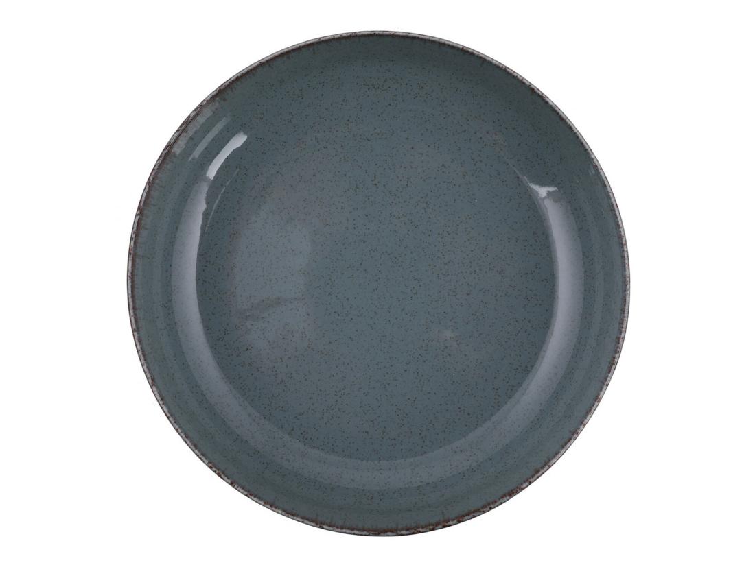 Vente Unique Service Vaisselle En Porcelaine 18 Pièces - Bleu - SANCHA