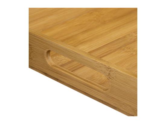 Vente Unique Set De 2 Plateaux De Service En Bambou