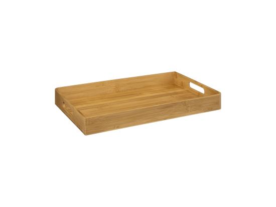 Vente Unique Set De 2 Plateaux De Service En Bambou
