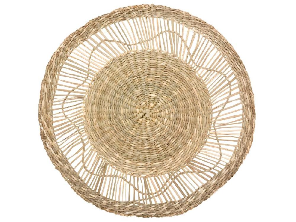 Vente Unique Set De 3 Décorations Murales En Seagrass D 38 - 28 Et 18 Cm