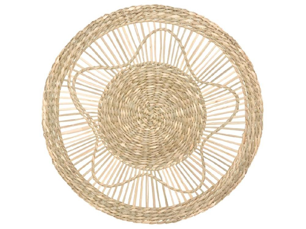 Vente Unique Set De 3 Décorations Murales En Seagrass D 38 - 28 Et 18 Cm