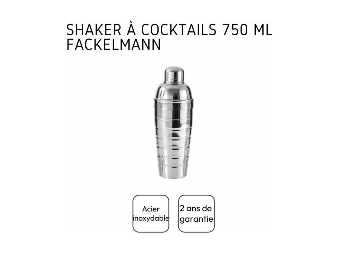 Vente Unique Shaker à Cocktails En Inox 750 Ml Fackelmann Bar Concept