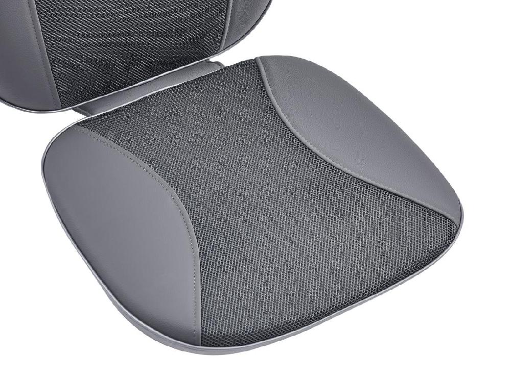 Vente Unique Siège De Massage En Simili Noir - APASIA