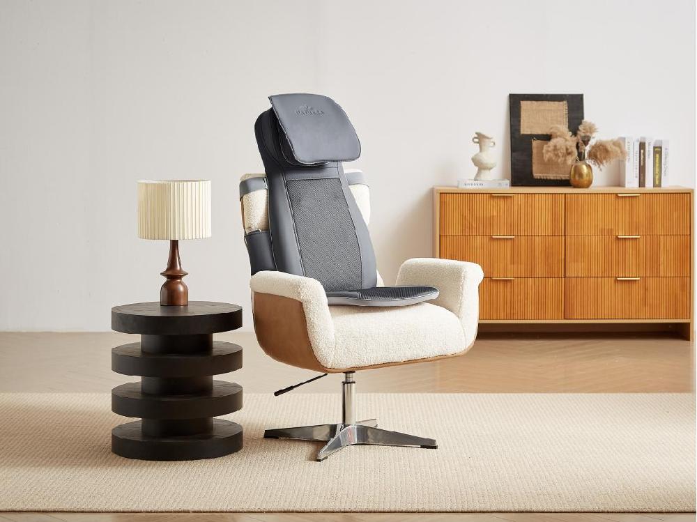 vente unique Siège de massage en simili noir - APASIA