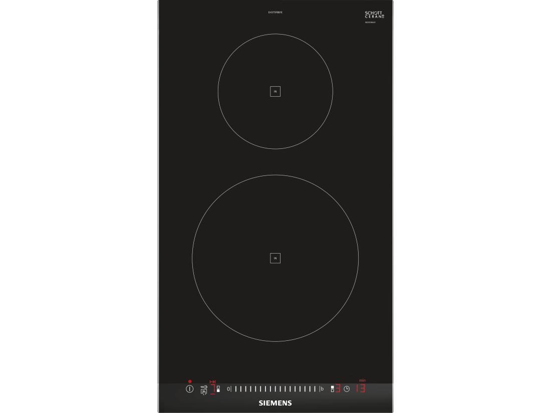 vente unique Siemens Domino induction 30cm 2 feux 3700w noir - eh375fbb1e