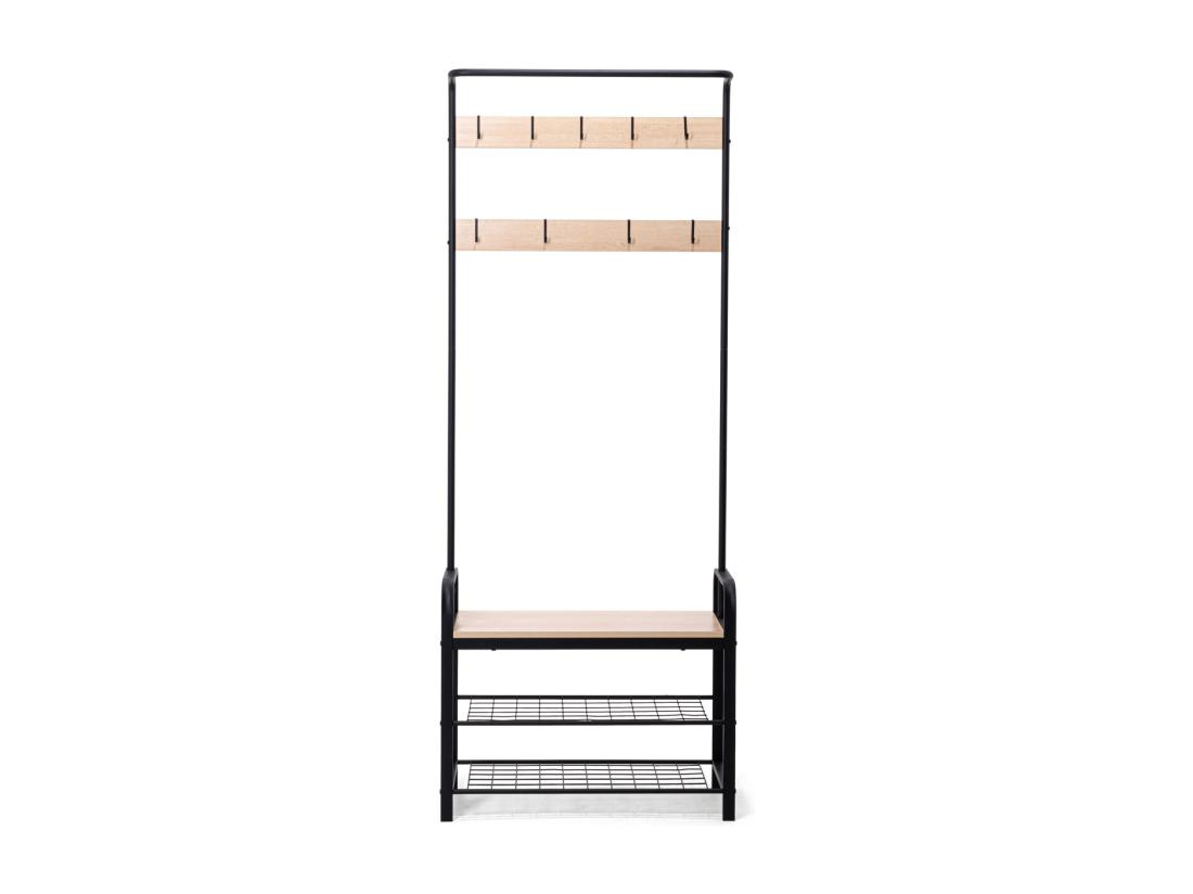 Vente Unique Sirsa - Cintre Autoportant Avec Banc Et Compartiment à Chaussures Intégrés