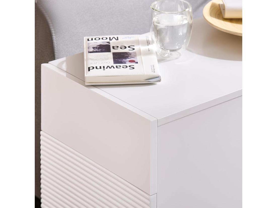 Vente Unique SoBuy Table D’Appoint Bout De Canapé De Salon Table à Café Caisson De Bureau Avec 1 Tiroir 1 Porte Et Compartiments Blanc 70 X 35 X 60 Cm FBT135-W