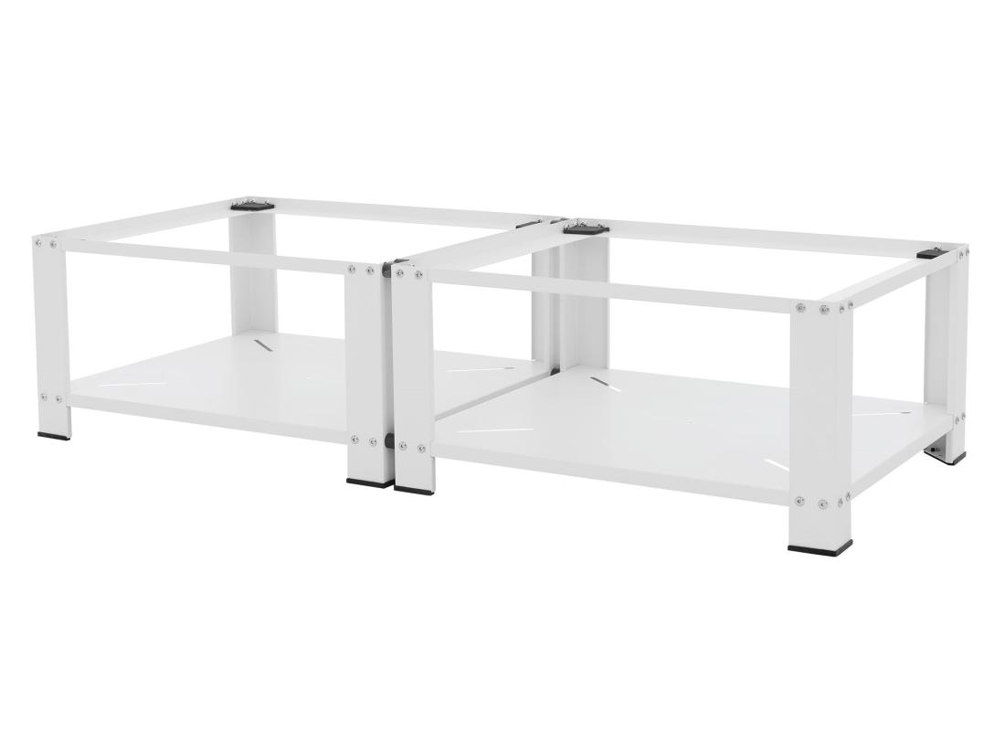 Vente Unique Socle Machine à Laver Double Avec étagère Base 150 Kg/support ML-DESIGN