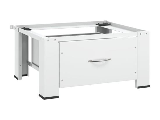 vente unique Socle pour machine à laver avec tiroir Blanc
