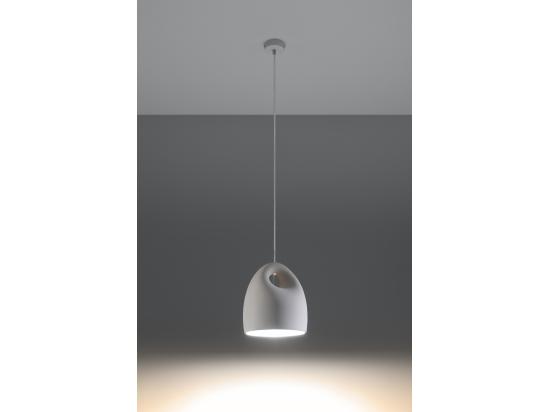 Vente Unique Sollux BUKANO Suspension Dome Céramique Blanc E27