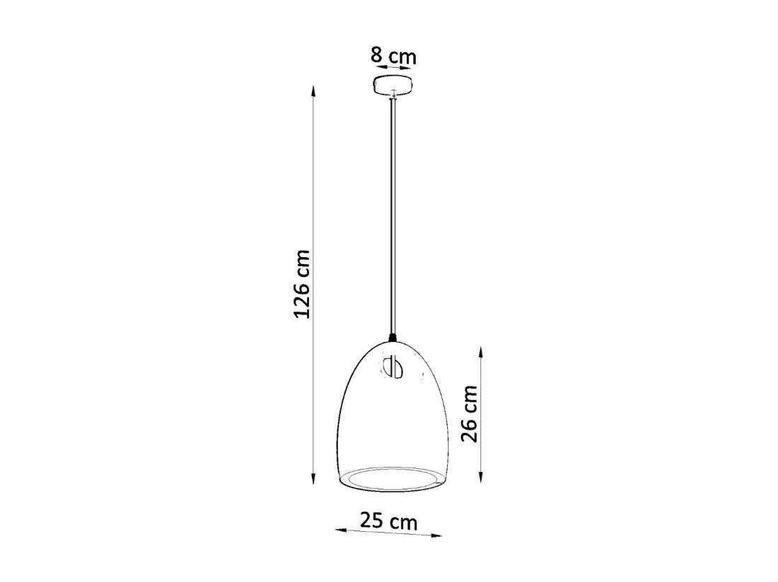 Vente Unique Sollux BUKANO Suspension Dome Céramique Blanc E27