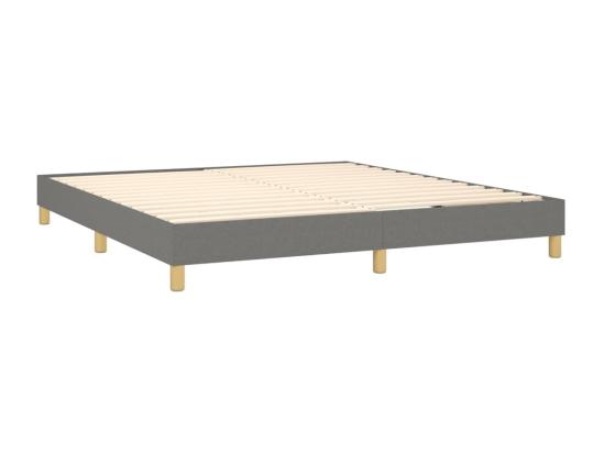 Vente Unique Sommier à Lattes De Lit Gris Foncé 180x200 Cm Tissu