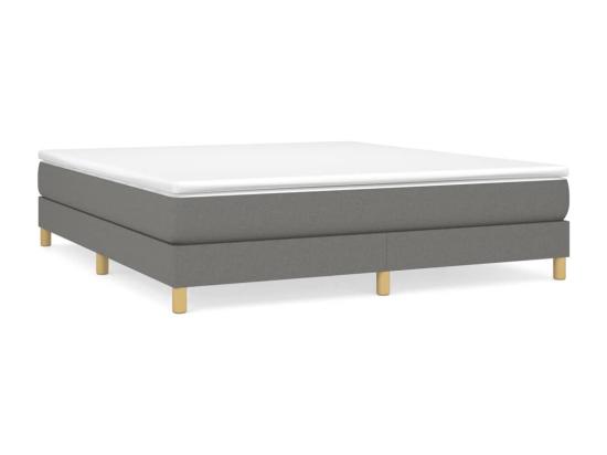Vente Unique Sommier à Lattes De Lit Gris Foncé 180x200 Cm Tissu
