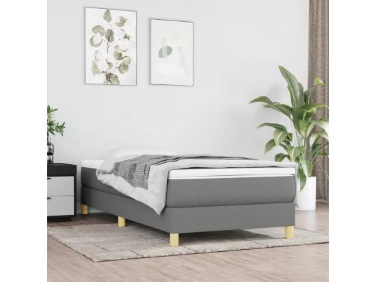 Vente Unique Sommier à Lattes De Lit Gris Foncé 90x190 Cm Tissu