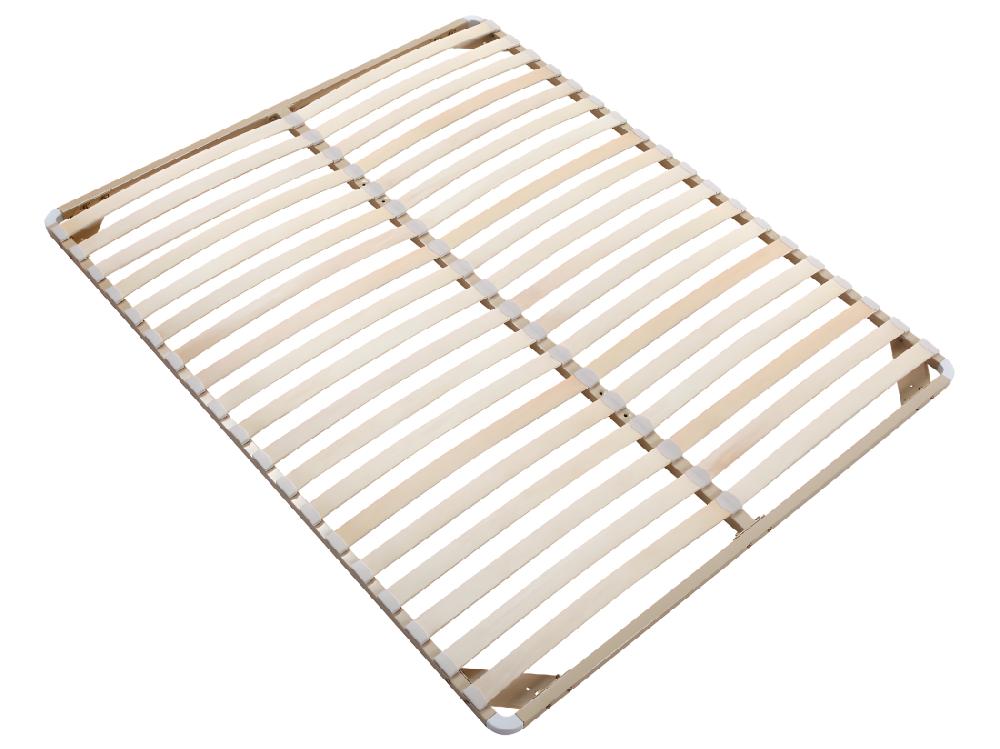 vente unique Sommier cadre à lattes 140 x 190 cm - 2x19 lattes - Sans pied - Beige - KALISTA de YSMÉE