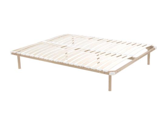 vente unique Sommier cadre à lattes 180 x 200 cm - 2x19 lattes - Avec pied - Beige - KALISTA de YSMÉE