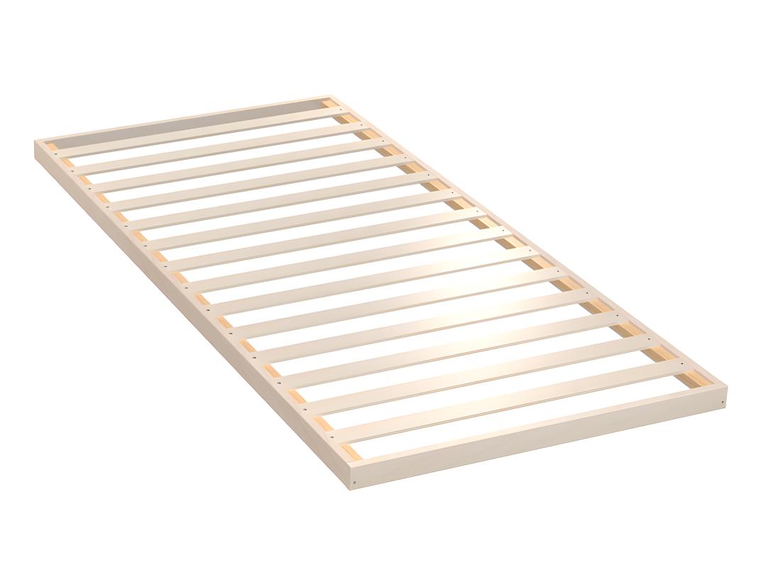 vente unique Sommier cadre à lattes encastrable 90 x 200 cm 14 lattes multiplis en bois de bouleau - COSPER