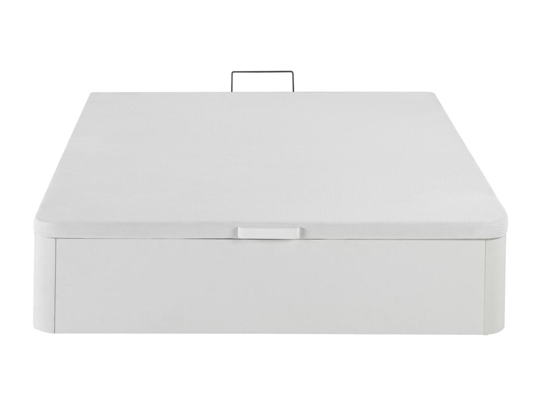 Vente Unique Sommier Coffre 120 X 200 Cm - Blanc Mat - HESTIA De YSMÉE